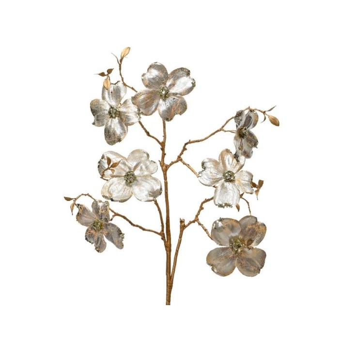 RAMO FIORI CORNIOLO ORO H.90CM.